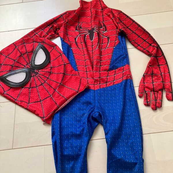 スパイダーマン コスチューム ハロウィン コスプレ 仮装 変身 キッズ 子ども Sサイズ 100 110