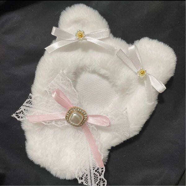 10cm ~ 12cm ぬい服 着ぐるみ ハンドメイド くま ピンク