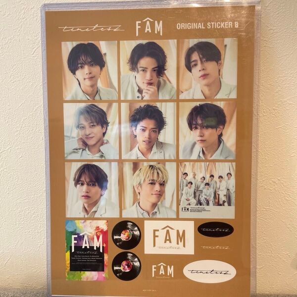 timelesz FAM 特典ステッカー.アナザージャケットセット タイムレス