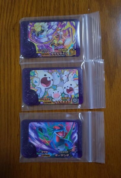 ポケモンフレンダ スーパートレジャー タケルライコ イッカネズミ ボーマンダ 3枚セット