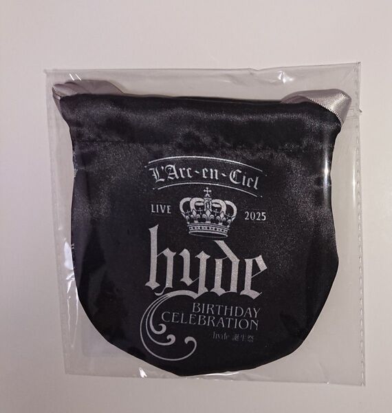 ラルくじ 巾着 黒ロゴ L'Arc~en~Ciel hyde誕生祭 ラルクアンシエル hyde レア