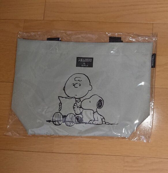 スヌーピー ミニトートバッグ グレー系 SNOOPY ランチトートバック スヌーピーメイト
