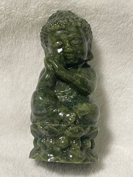 薬王石 大仏様 天然石 高さ約10cm横約4.6cm奥行約4.6cm 癒やしと浄化のパワーストーン