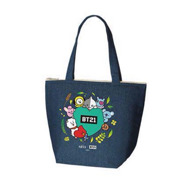BT21 BTS デニム保冷トート 保冷バッグ 保冷トート コカコーラ 爽健美茶 当選品 トートバッグ エコバッグ マイバッグ