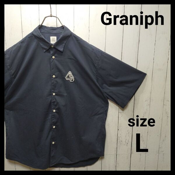 【Graniph】 ビューティフルシャドー 半袖シャツ E373