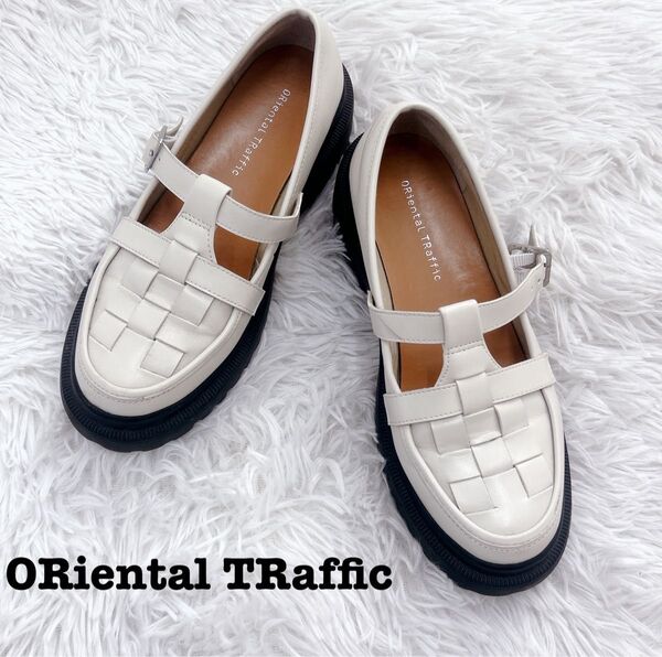 ORiental TRaffic パンプス 編み込みTストラップシューズ36(23cm)