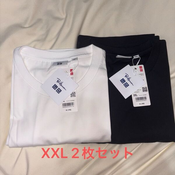 ユニクロ ロンハーマン コラボTシャツ 白黒 セット XXL UNIQLO Ron Herman タマタカ店 エアリズム