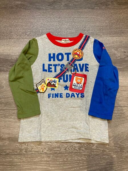 ホットビスケッツ Tシャツ 長袖 110 美品 ミキハウス