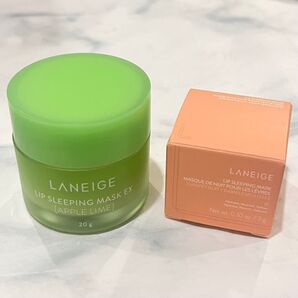 ラネージュリップスリーピングマスク2点セット アップルライム20g グレープフルーツ3g 未使用 LANEIGE