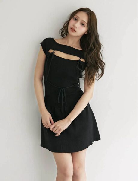 andmary アンドマリー Bebe mini dress 黒 black