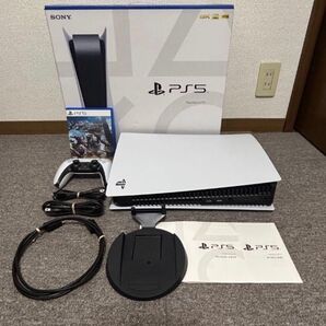 【付属品完備】PlayStation5 CFI-1100A01 ディスクドライブ搭載モデル+モンハンワイルズ(早期購入特典付き)