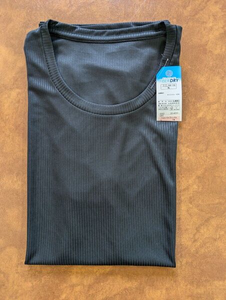 新品 3Lサイズ ファイバードライ メンズ 半袖Tシャツ インナーウェア 黒
