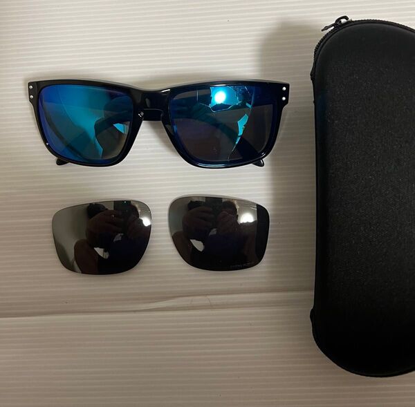 美品 OAKLEY オークリー ホルブルックHOLBROOK oo9244-5456 アジアンフィット+新品偏光レンズ付き
