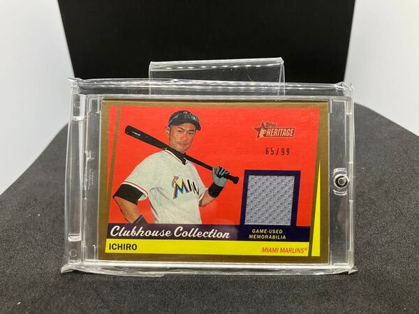 【topps】イチロー マイアミ・マーリンズ メモラビリアカード #65/99【heritage】