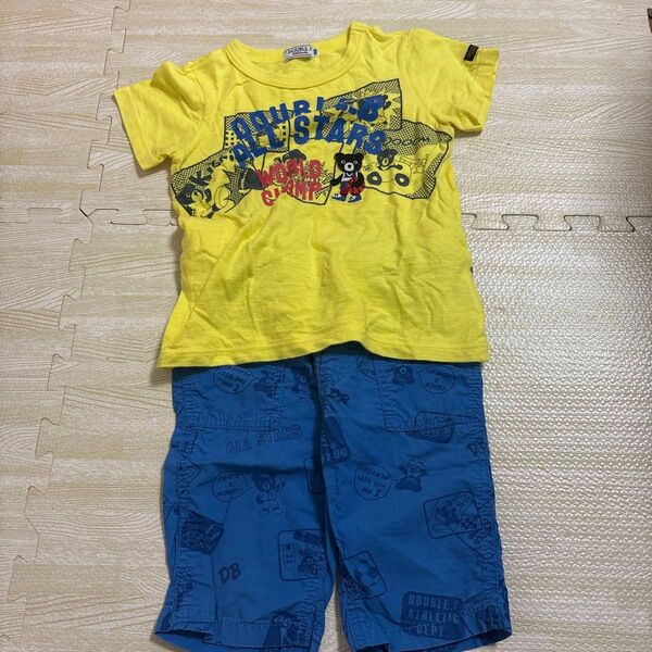 DOUBLE.B Tシャツ&ハーフパンツセット 100