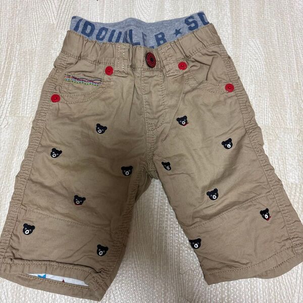 ミキハウス ダブルビー ハーフパンツ プチベア 90