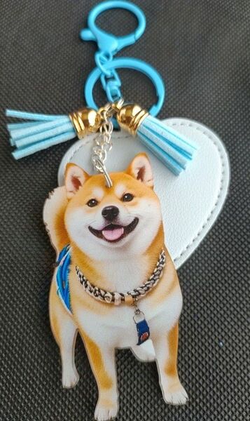 柴犬アクリル キーホルダー ハンドメイド