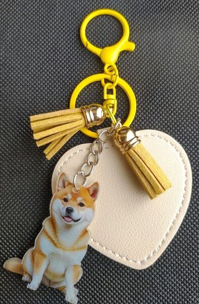 柴犬 アクリルキーホルダー ハンドメイド