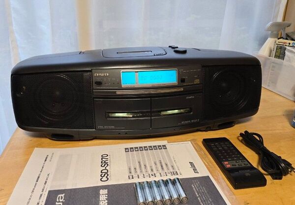 【特上】AIWA CSD-SR70改 Bluetooth搭載CDラジカセ 完動品 《No.134》