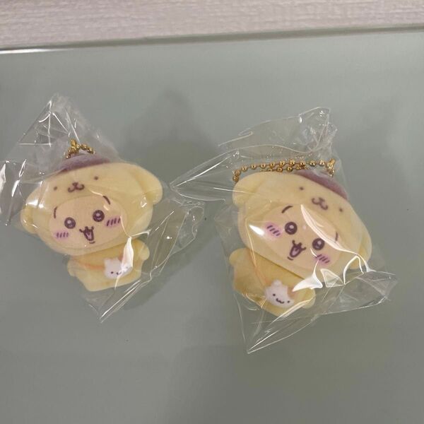 【2個】ちいかわ サンリオ シークレットフロッキーマスコットチャーム うさぎ ポムポムプリン Chiikawa Sanrio
