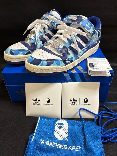 【27.5cm】A BATHING APE × adidas Forum 84 Low 30th Anniversary