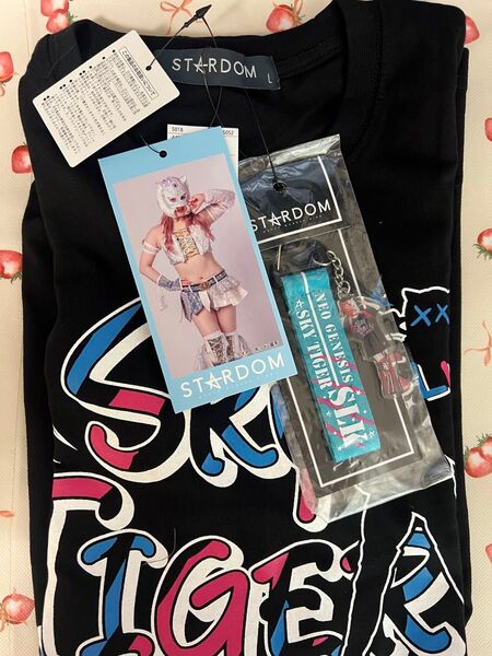 アベイル限定 スターダム SLK Tシャツ ストラップ付Lsize stardom スターライトキッド