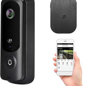 新品未開封 WiFi ビデオ ドアベル カメラ ワイヤレス 1080P HD カメラ 双方向オーディオ 動体検知 赤外線