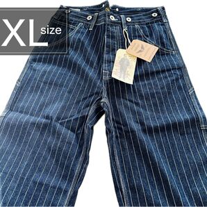 ウォバッシュ パンツ デニム アメカジ ストライプ ヒッコリー ヴィンテージ デニム XL ヒッコリー