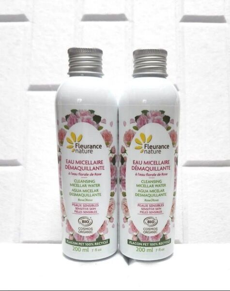 フルーランスナチュールクレンジング ミセラーウォーターローズ200ml × 2本