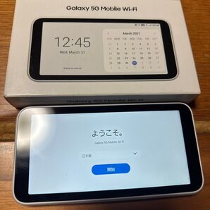 Galaxy 5G Mobile Wi-Fi モバイルルーター SCR01 ホワイト SIMフリー