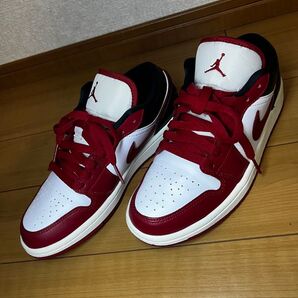 NIKE ウィメンズ エアジョーダン1 ロー "レッド/ブラック" 23.5センチNIKE