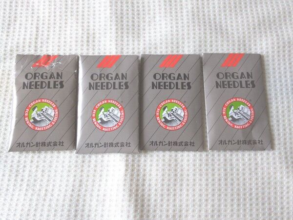 ORGAN NEEDLESロックミシン用 ミシン針 4個セット