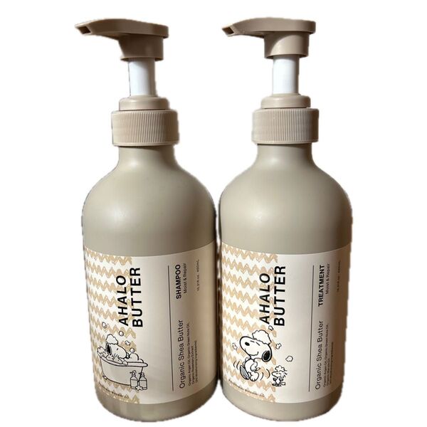 【※ボトルのみ】AHALO BUTTER シャンプー&トリートメント(限定スヌーピーボトル)