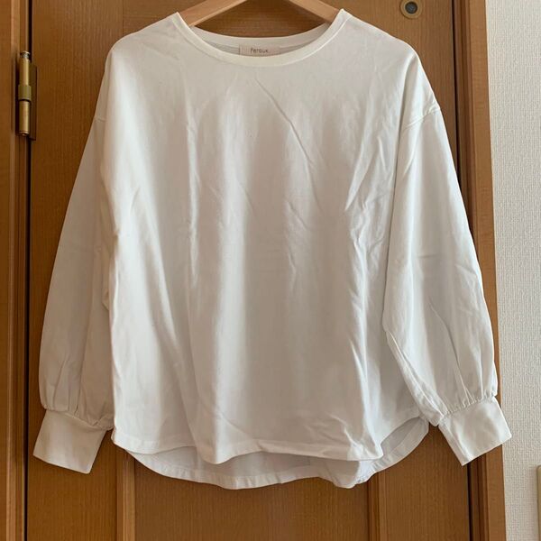 長袖Tシャツ ロンT ホワイト シンプル
