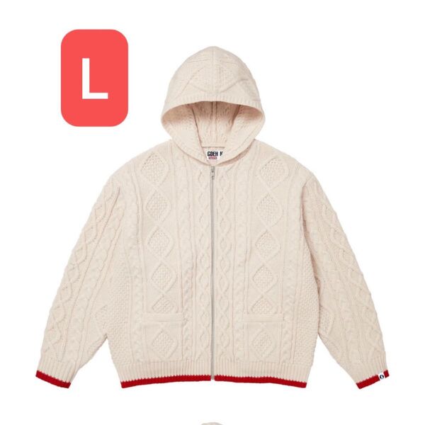Supreme x GOODENOUGH Zip Up Hooded Sweater "Stone