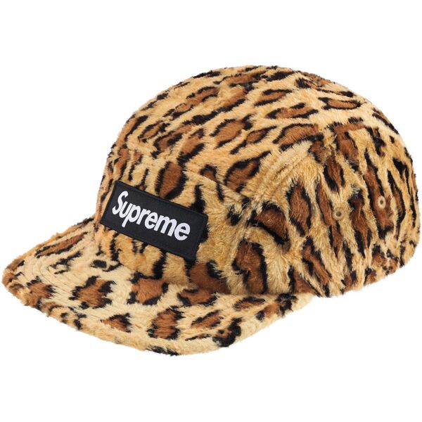 Supreme x GOODENOUGH Crushed Rayon Camp Cap "Leopard