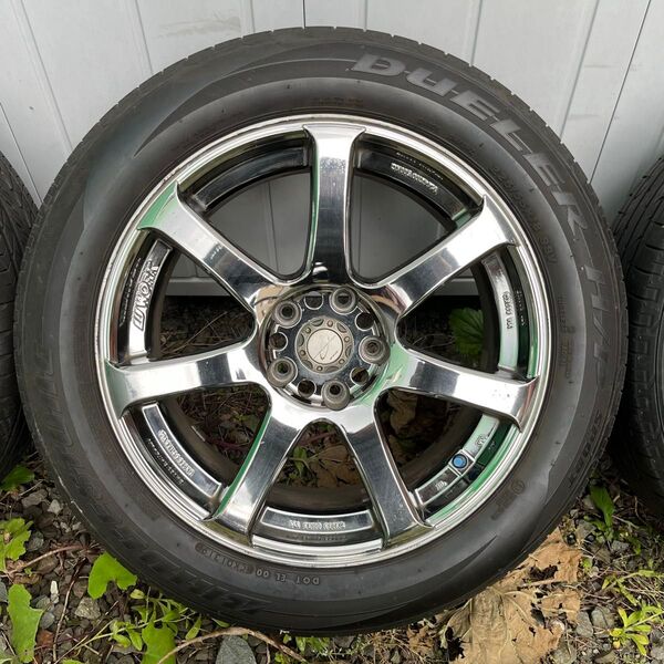 〈②/4本〉 18インチ中古ホイール&2019年製タイヤ 4本とも共通サイズ:18×7.5J +48 & 225/55-18