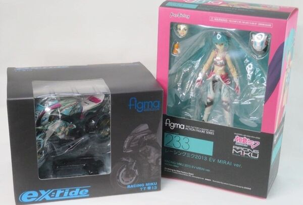 超希少&未開封&お得セット figma レーシングミク2013 EV+TT零13 初音ミク MIRAI ボーカロイド
