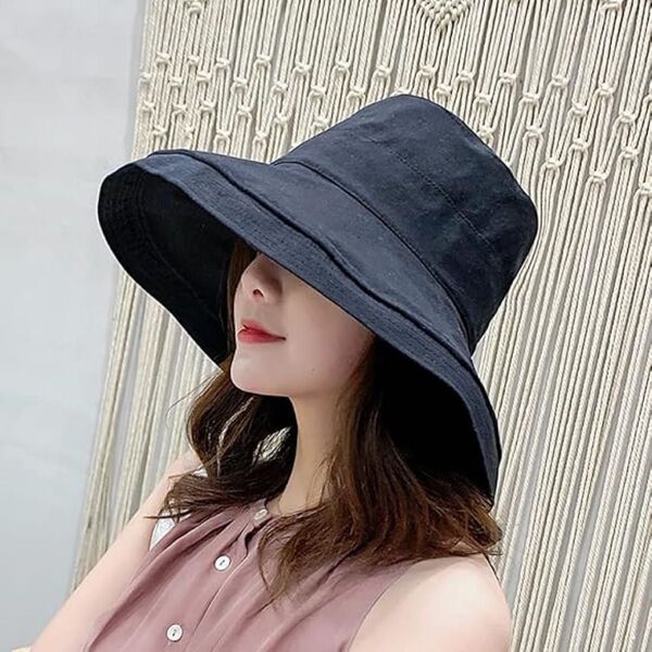 帽子 レディース 紫外線カットUV 日焼け防止 つば広帽子 折りたたみ 遮光 日よけハット つば広帽子