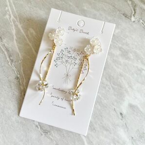 五弁花 イヤリング ピアス