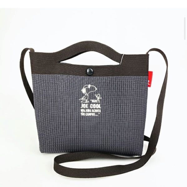 新品タグ付き スヌーピー ルフル ショルダーバッグ グレー SNOOPY ROOTOTE ルートート コラボ