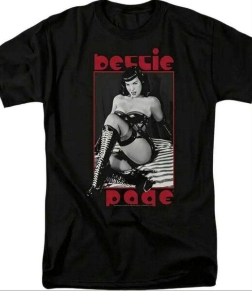 ベティ・ペイジ Tシャツ ピンナップガール セクシー バイク 車 エルビス・プレスリー ジェームズ・ディーン マリリン・モンロー