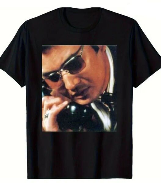 ☆本日限定SALE! 仁義なき戦い 小林旭 tシャツ 黒 ブラック ムービー 映画 ムービー 東映 俳優