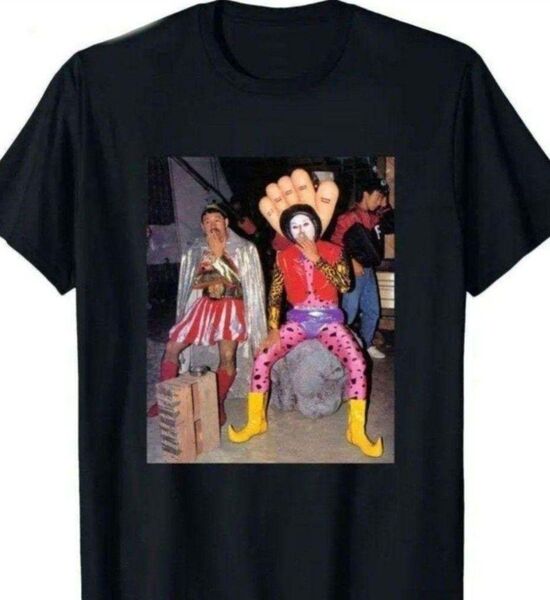売り切り特価! ひょうきん族 tシャツ 北野武 ビート武 明石家さんま 黒 ブラック XLサイズのみ
