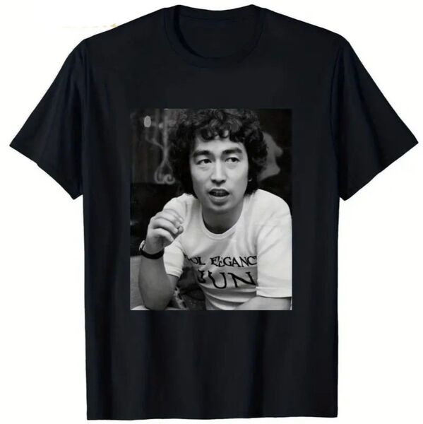 志村けん ドリフターズ Tシャツ お笑い芸人 パロディ おもしろ レジェンド コメディアン 黒 ブラック 春 夏