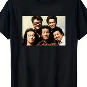 ドリフターズ Tシャツ 黒 ブラック お笑い芸人 コメディアン 昭和レトロ 志村けん 加藤茶 いかりや長介 8時だよ全員集合 レア