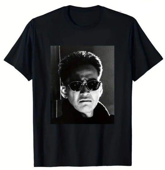 松田優作 ブラックレイン blackrain Tシャツ 黒 ムービー 映画 俳優 人間の証明 野獣死すべし 処刑遊戯 殺人遊戯