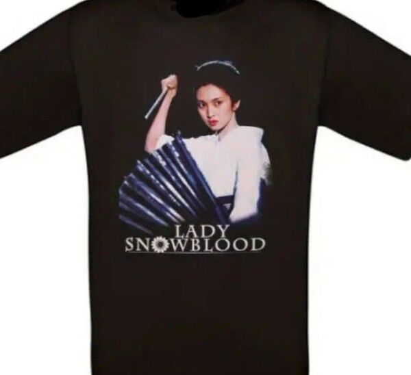 修羅雪姫 梶芽衣子 Tシャツ 黒 ブラック 映画 ムービー 昭和レトロ