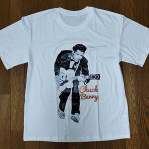 チャック・ベリー バンドTシャツ 白 ホワイト ロック ミュージック ロックンロール バック・トゥ・ザ・フューチャー