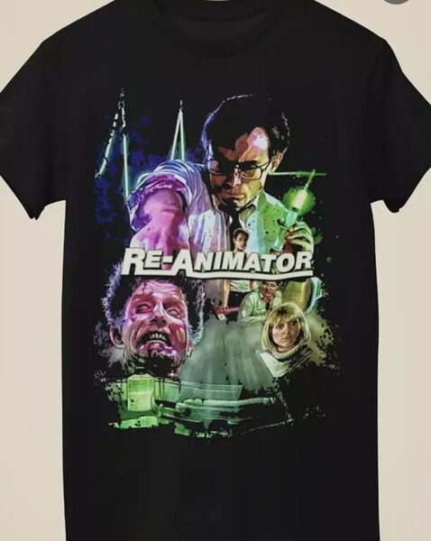 RE-ANIMATOR Tシャツ 黒 ブラック Lサイズ ホラー スプラッター ゾンビ